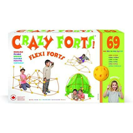 Crazy Fort Flexi Fort - Kids Play Tent & Indoor Fort Building Kit for Creative Play | Perfect for Bedrooms, Playrooms & Backyard Adventures