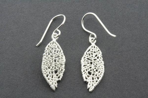 Elegant Lace Leaf Earrings for Women - Handmade Bohemian Dangle Earrings - Perfect for Weddings, Parties & Boho Fashion