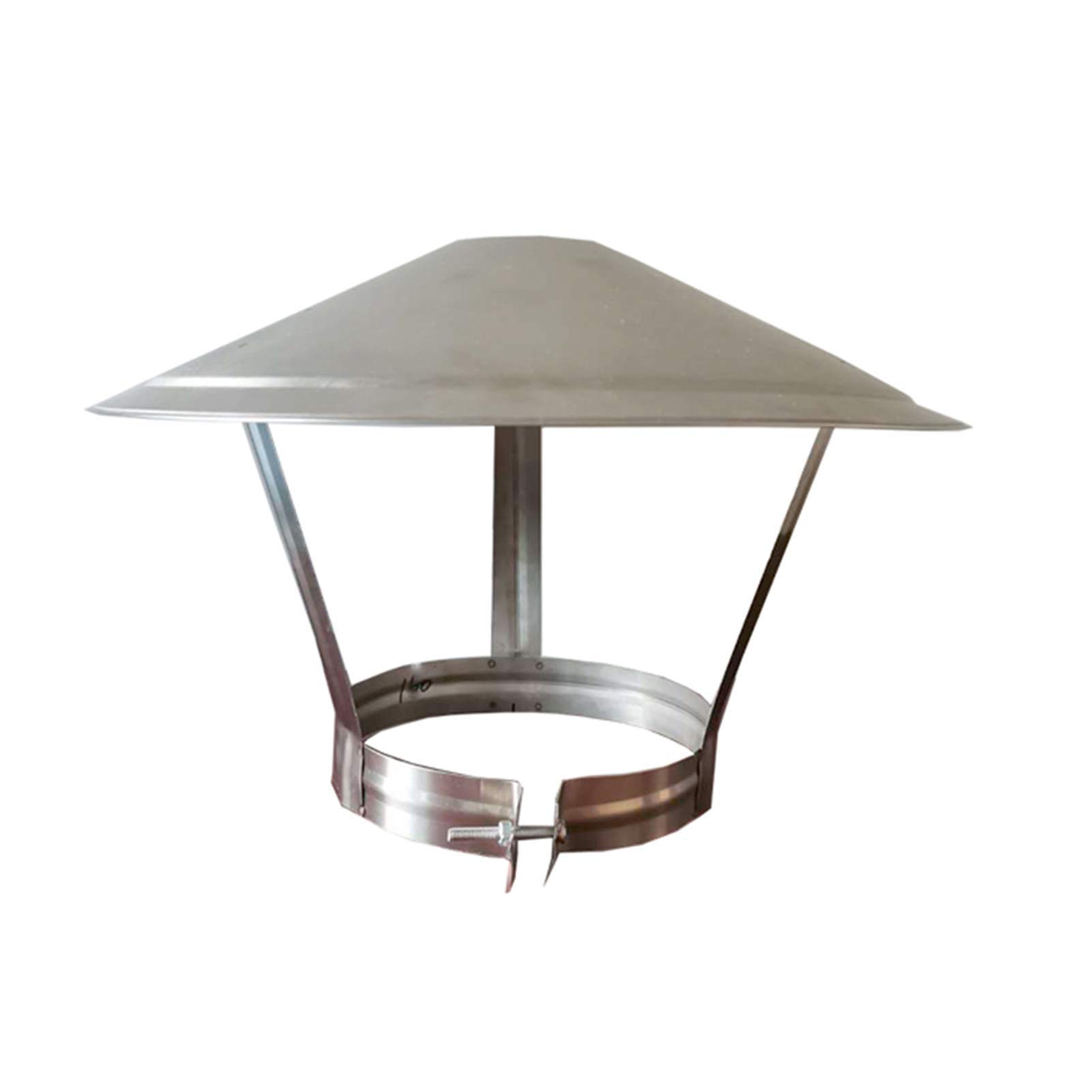 Stainless Steel Chimney Cowl Cap - 125mm & 300mm Diameter - All Fuel Type Compatible - Rain & Snow Protection - Ventilation Ducting Cover - Perfect for Fireplace, Wood Stove & Outdoor Heating Systems
