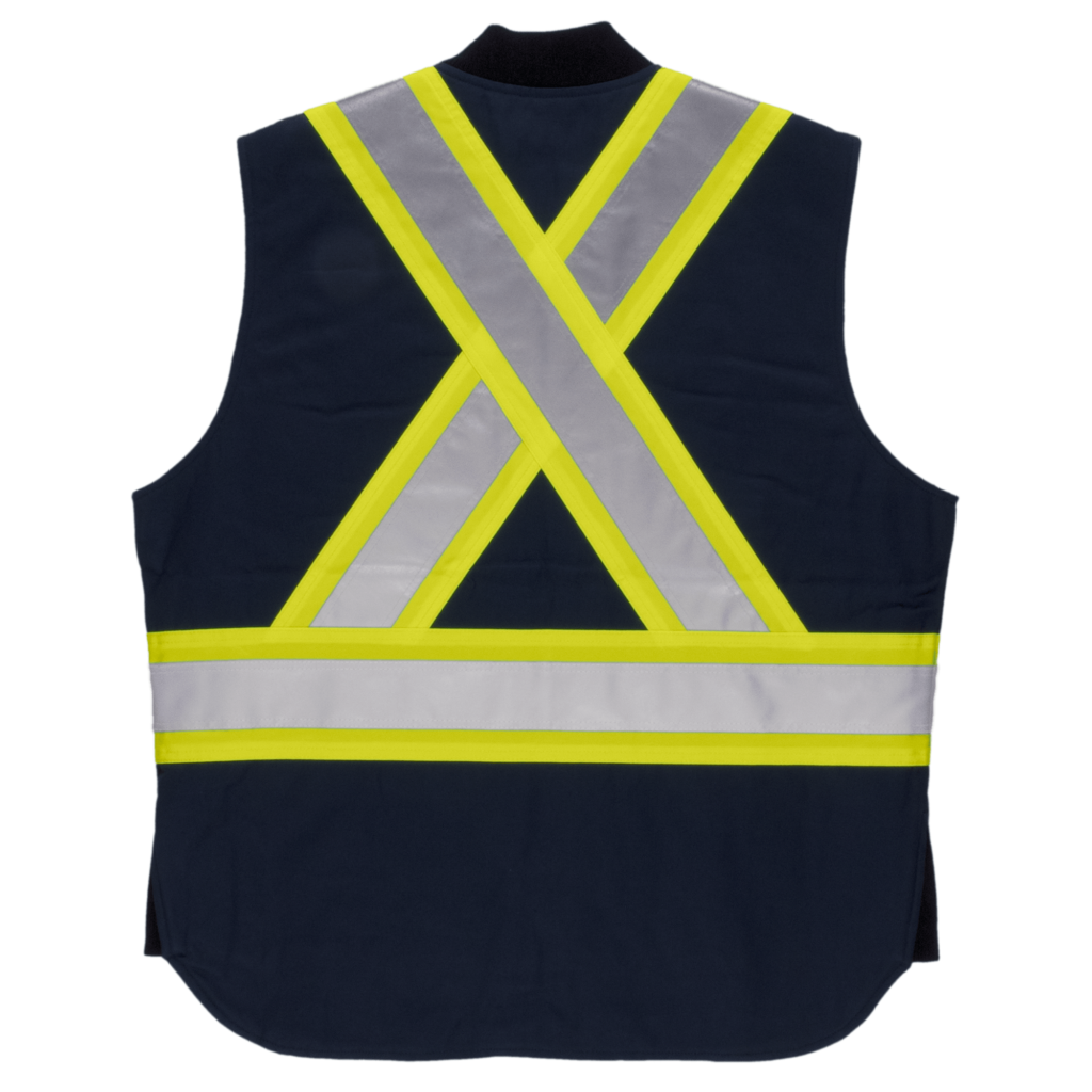 Tough Duck SV06 High Visibility Safety Vest - Reflective Work Vest for Construction, Road Work & Outdoor Activities