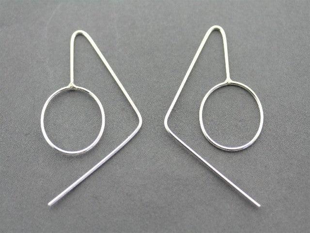Fixed Circle Earrings Sterling Silver - Hypoallergenic & Tarnish-Resistant Jewelry for Women - Perfect for Everyday Wear, Parties & Gifts