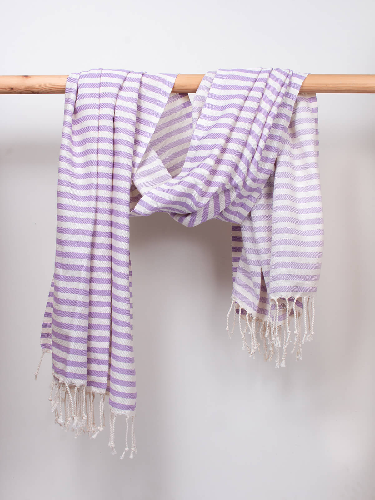 Premium Sorrento Hammam Towel - Soft & Absorbent Lilac Turkish Bath Towel for Spa, Beach & Yoga - Lightweight & Quick-Drying