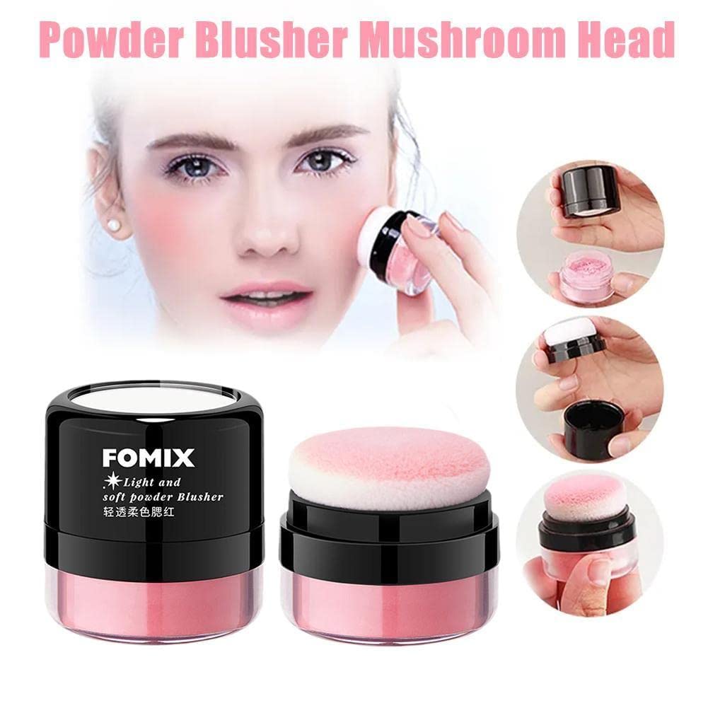 Mushroom Head Air Cushion Blush - Soft Powder Blusher for Cheeks & Contouring - Makeup Mist for Natural Glow