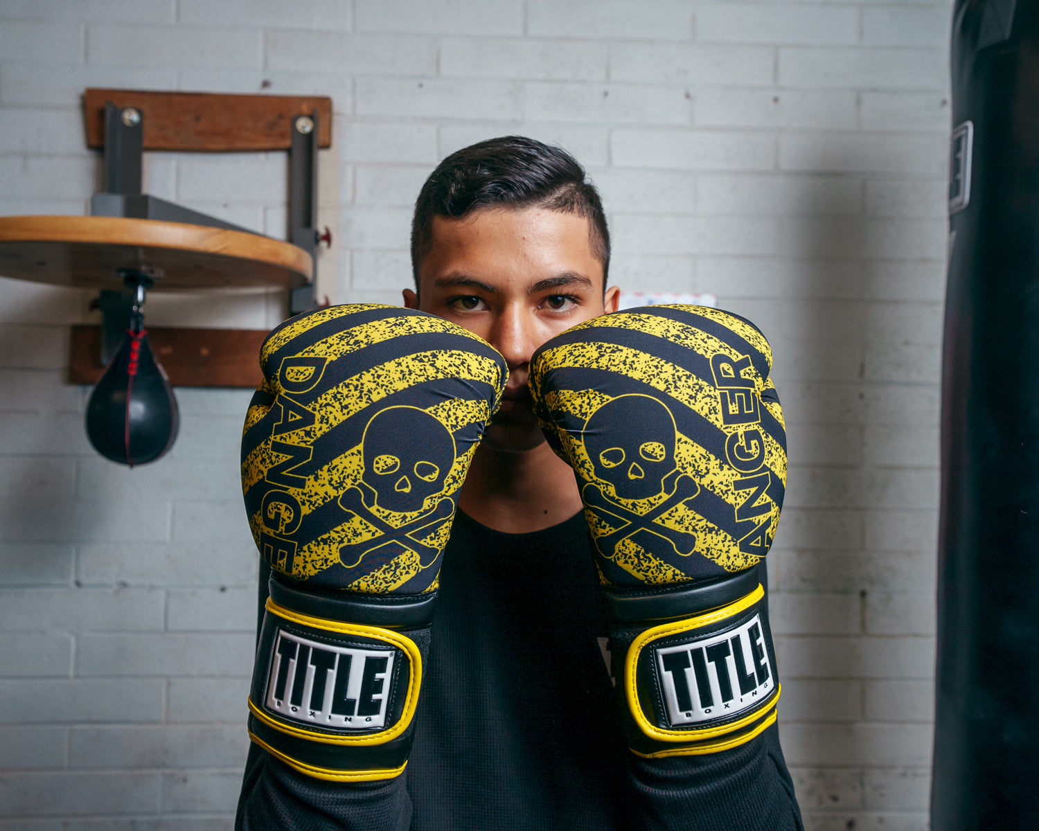 TITLE Boxing Infused Foam Danger Bag Boxing Gloves - Premium Training Gloves for Boxing, MMA & Fitness Workouts - Perfect for Home Gym, Heavy Bag Training & Sparring Sessions