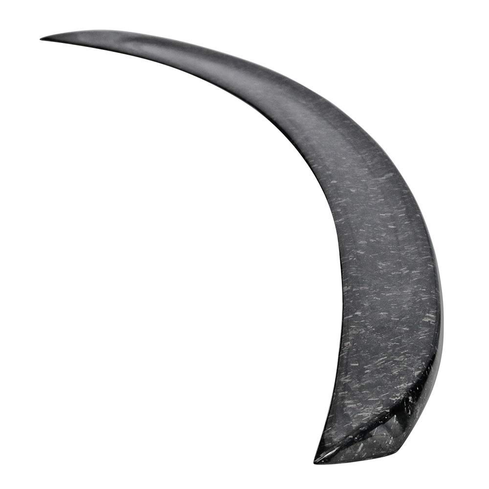 IKON MOTORSPORTS Carbon Fiber Trunk Spoiler for 2012-2025 Tesla Model S Sedan | OE Style Rear Wing | Enhances Aerodynamics & Sporty Look | Perfect for Car Enthusiasts & Performance Upgrades
