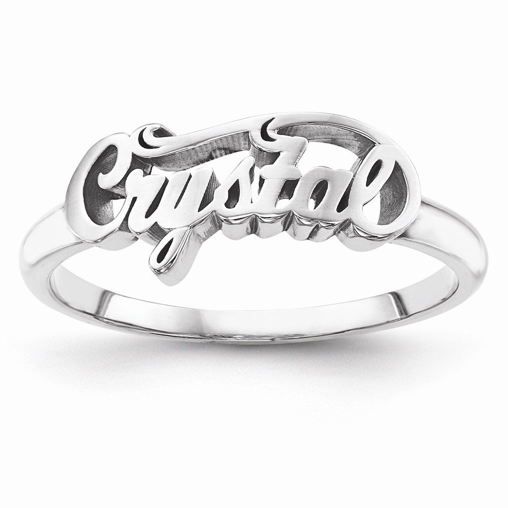 925 Sterling Silver Personalized Name Ring for Women - Custom Engraved Polish Band Jewelry Gift for Her - Perfect for Anniversaries, Birthdays & Special Occasions