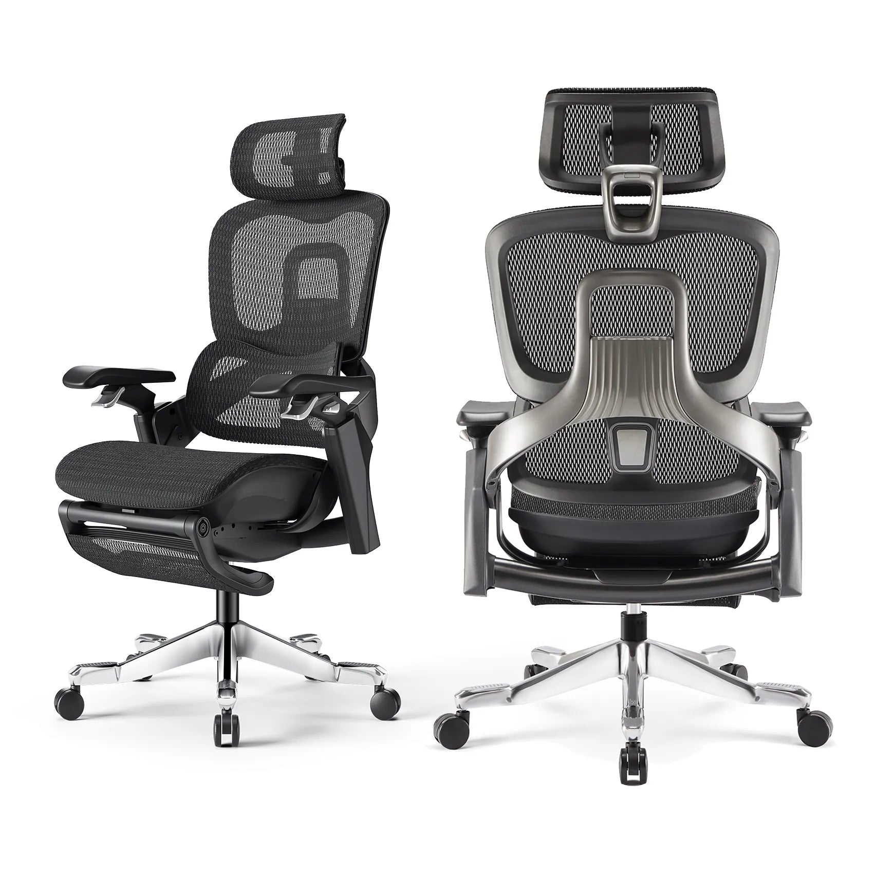 Elli Ergonomic Office Chair - Adjustable Lumbar Support & Breathable Mesh Back - Home & Office Desk Chair for Long Hours Sitting - Perfect for Work, Gaming & Study