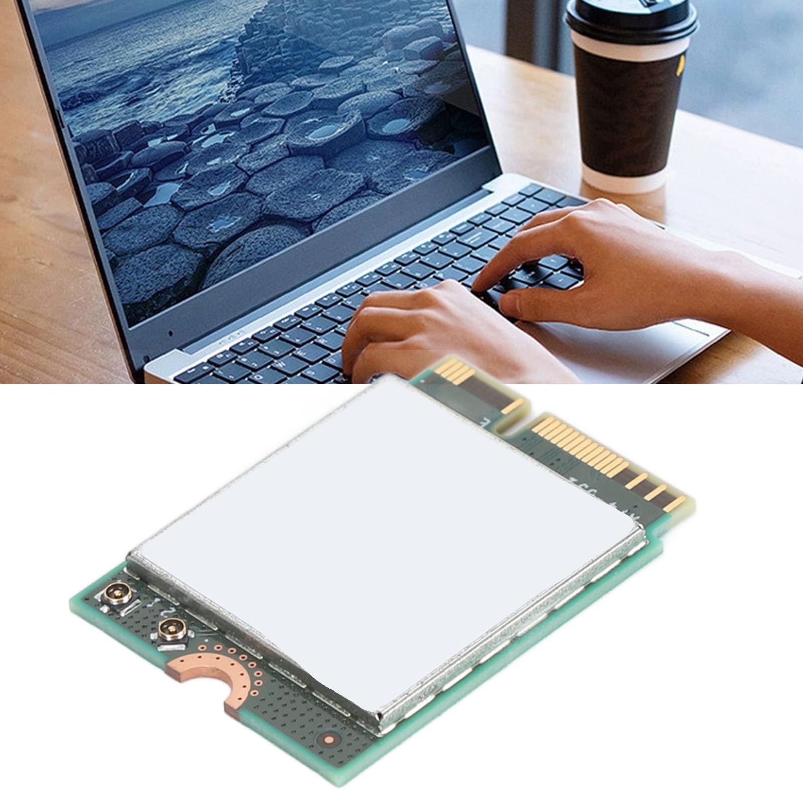 BT 5.4 WiFi 6E Wireless Network Card for Intel BE200 Laptop, M.2 NGFF Interface BE200NGW, High-Speed PC Laptop WiFi Card for Gaming, Streaming, and Remote Work