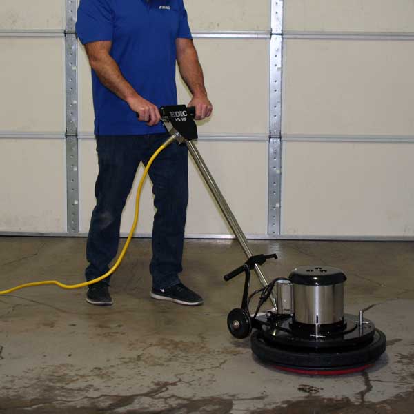 EDIC 20LS3 Commercial Low-Speed Floor Scrubber & Polisher - Heavy Duty Cleaning for Hardwood, Tile & Concrete Floors - Perfect for Warehouses, Schools & Hospitals