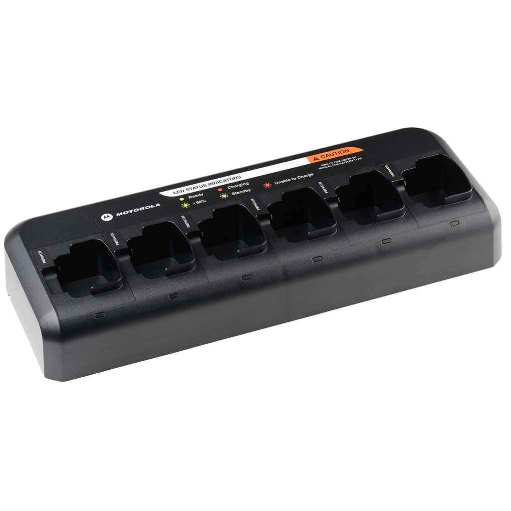 Motorola PMPN4184 Multi-Unit Charger for Two-Way Radios - Fast & Efficient Charging Station for Business, Security, and Outdoor Communication