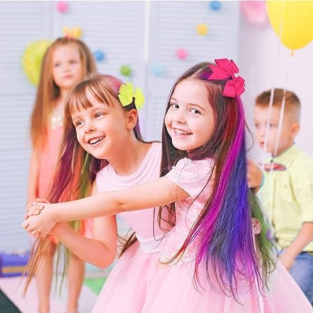 LOBE MIRACLE Hair Chalk Comb - 12 Pack Temporary Hair Color for Girls, Kids & Women | Washable & Non-Damaging | Perfect for Parties, Halloween & Costume Events
