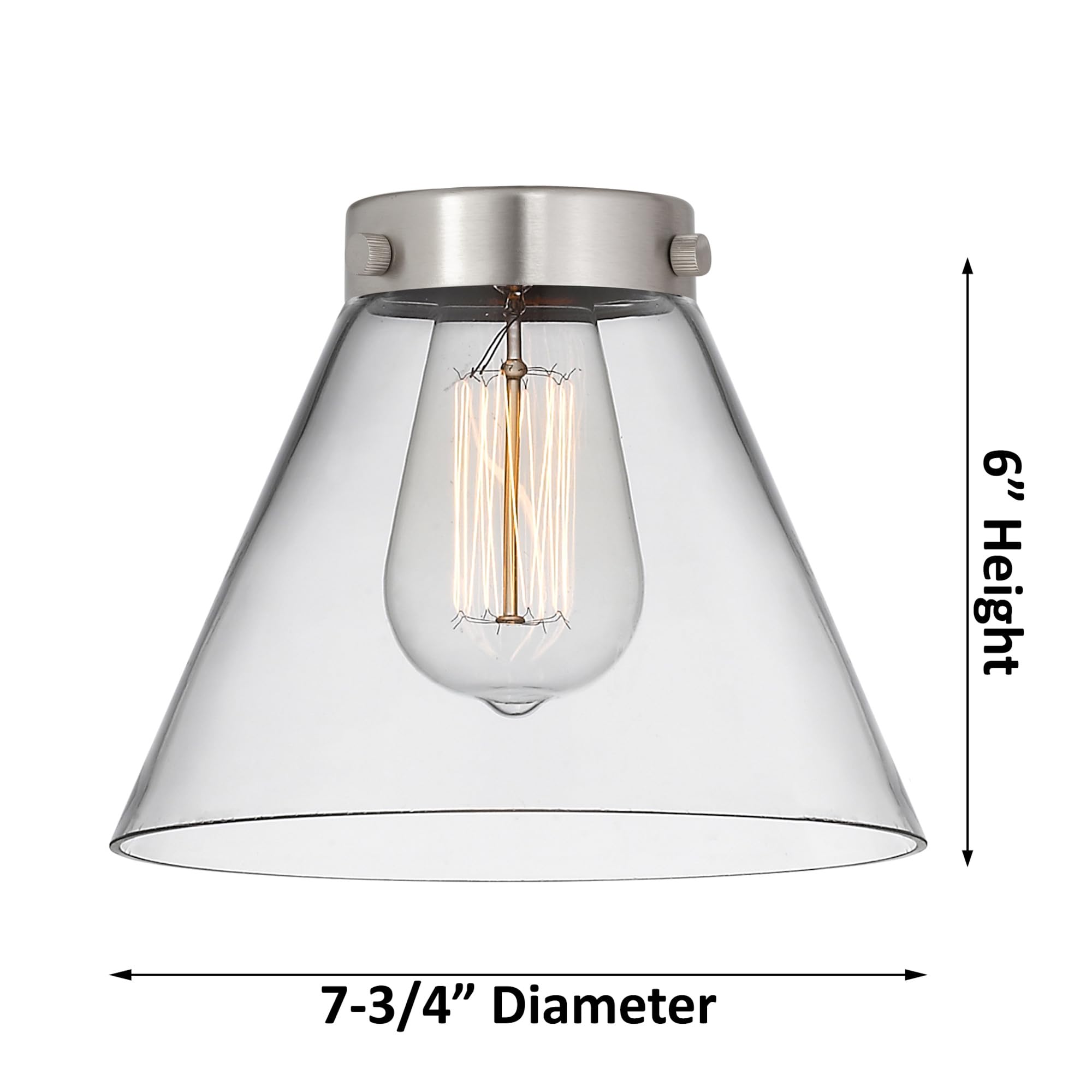 Ballston Collection Bronze/Dark Transitional One Light Wall Sconce 916-1W-OB-G44 - Perfect for Hallway, Bedroom & Entryway Lighting