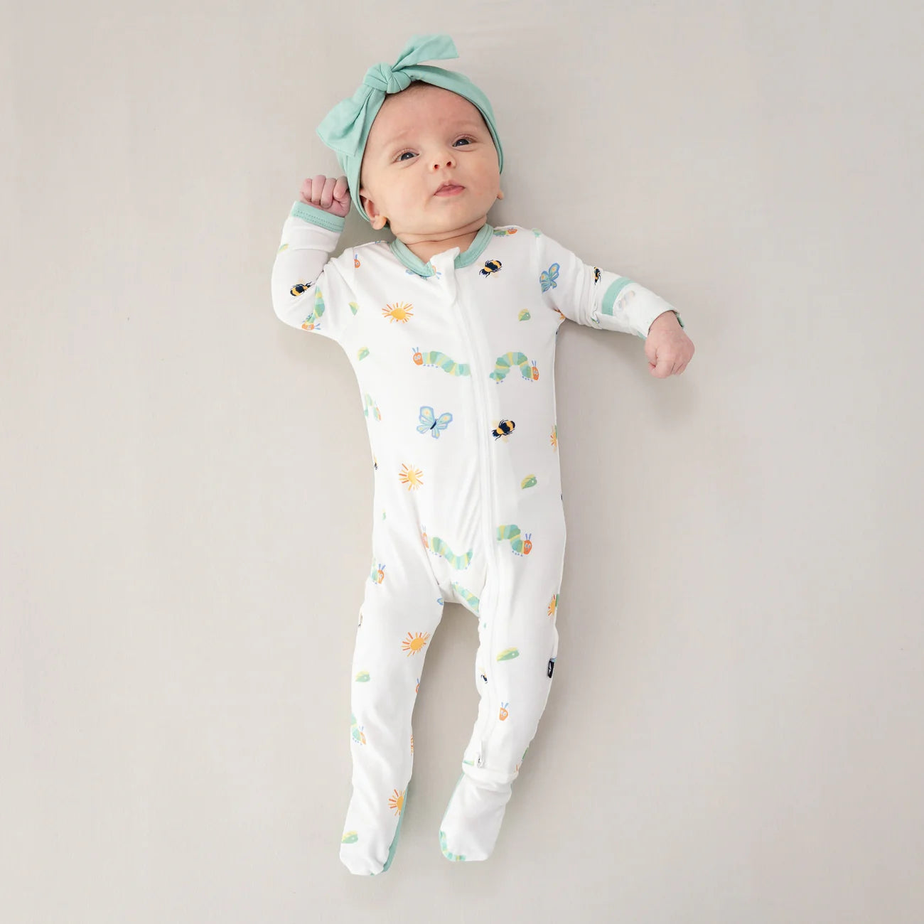 Zippered Footie Pajamas - The Very Hungry Caterpillar & Friends Baby Sleepwear | Cozy Infant One-Piece for Bedtime & Nursery