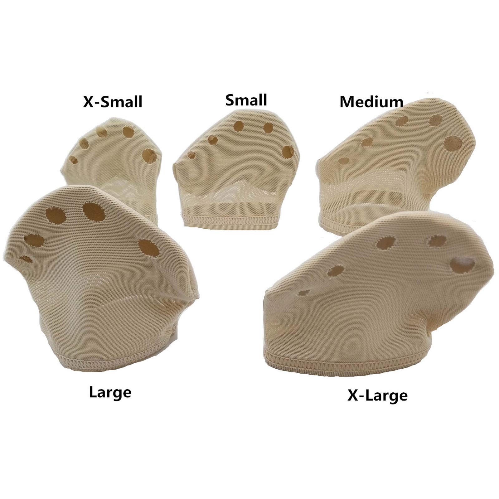 MIKIBANA Professional Ballet Dance Toe Pads - Modern 5-Hole Half Sole Lyrical Dance Shoes for Ballerinas & Belly Dancers - Perfect for Practice, Performances & Dance Classes