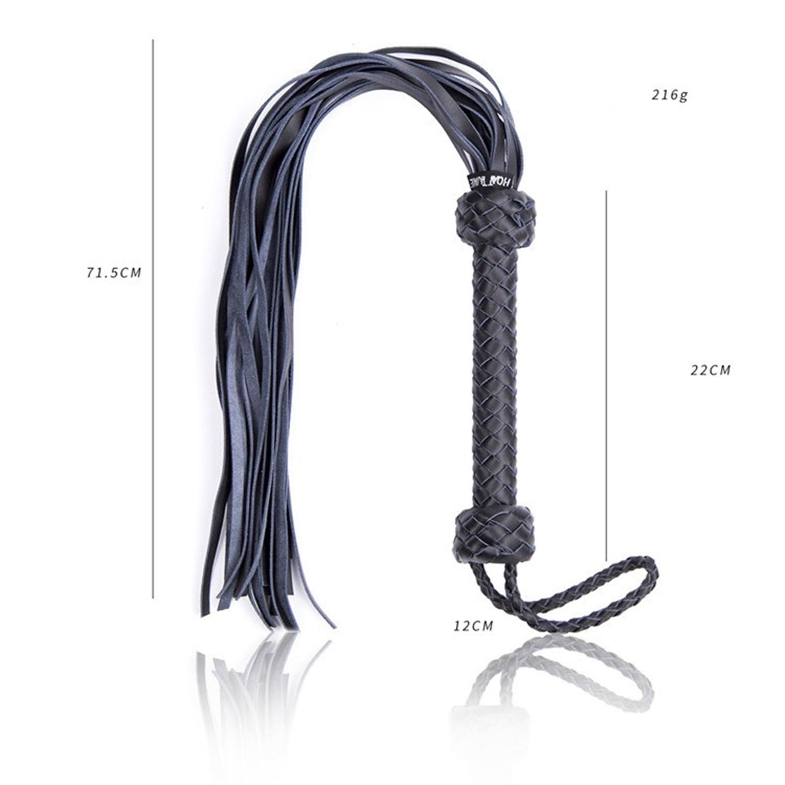 Premium Leather BDSM Whip for Adults - Sensual Spanking Toy for Couples & Training - Bondage & Role Play Accessory - Perfect for Bedroom Fun & Sensual Exploration