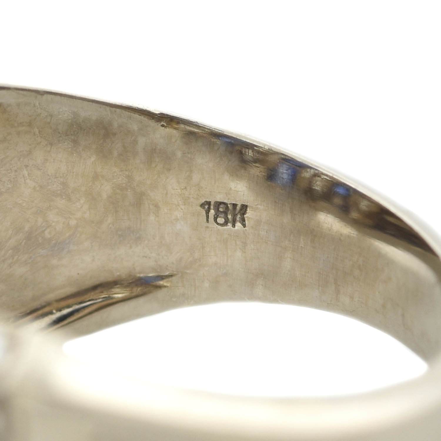 Exquisite Art Deco 18K Gold Diamond and Sapphire Row Ring for Women | Vintage Inspired Bridal Jewelry | Perfect for Engagement, Anniversary & Special Occasions