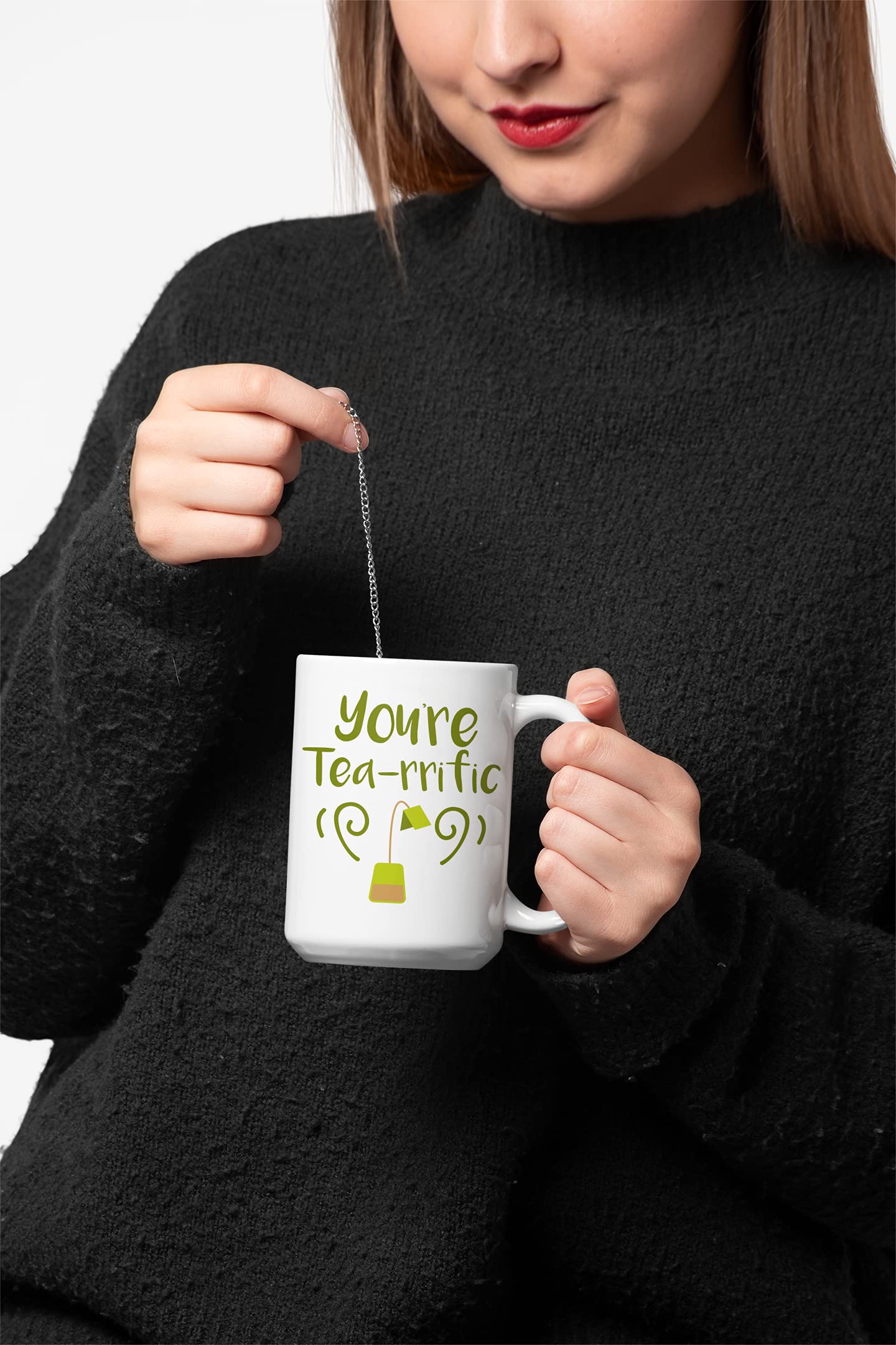 You're Tea-rrific Pun Coffee & Tea Mug - 11oz Ceramic Cup for Tea & Coffee Lovers - Perfect Gift for Tea Drinkers & Office Humor