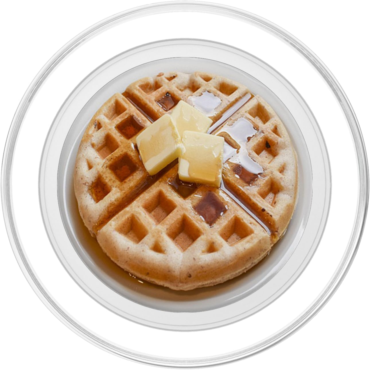 Waffle with Butter and Syrup Design MagSafe PopGrip for iPhone | PopSockets Phone Grip & Stand | Perfect for Waffle Lovers & Breakfast Enthusiasts