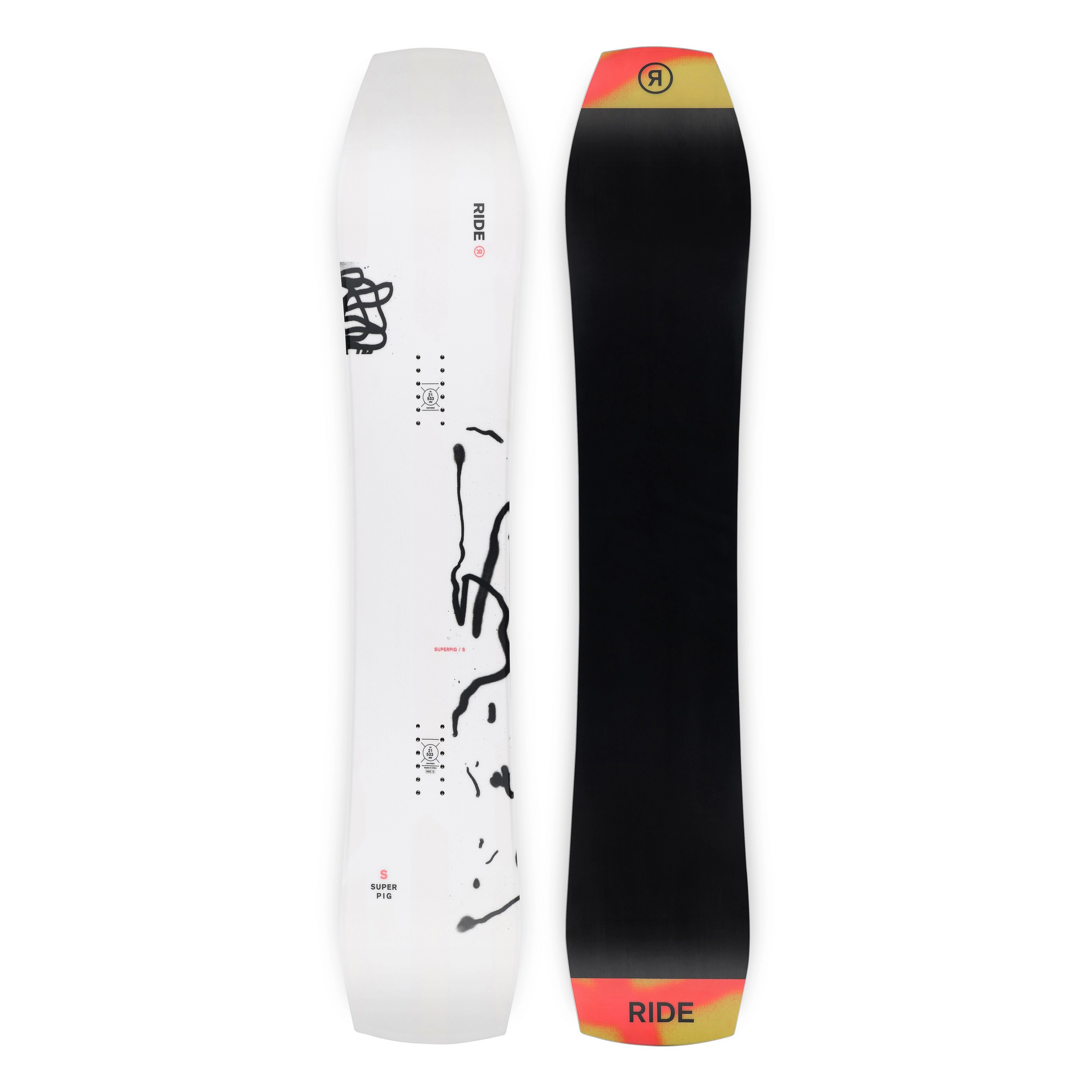 2024 SUPERPIG Snowboard - High-Performance All-Mountain Snowboard for Men & Women | Perfect for Freestyle, Powder & Park Riding