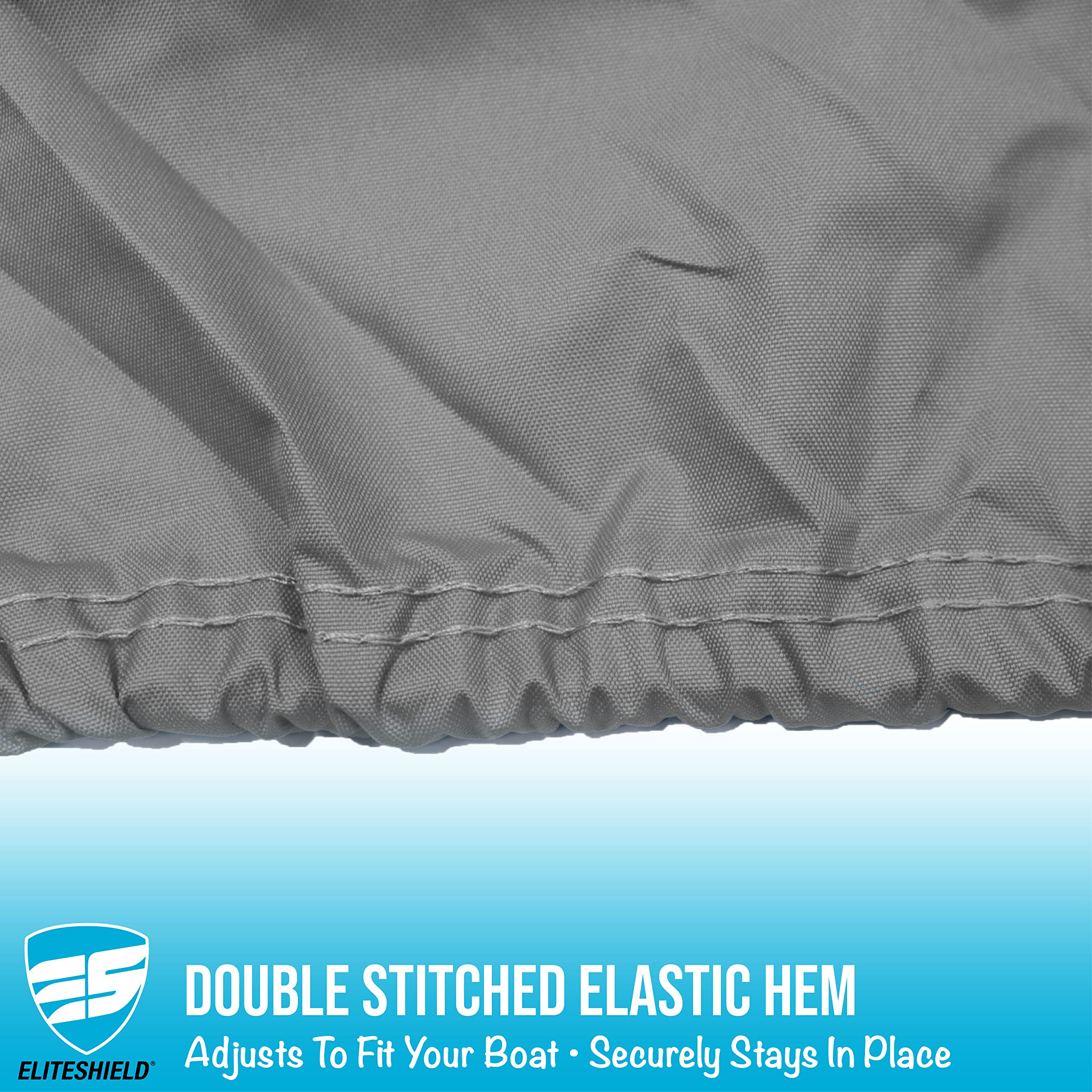Heavy Duty 600D Polyester Waterproof Pontoon Boat Cover - Marine Grade Trailerable Deck Cover for 25ft-28ft Boats (105