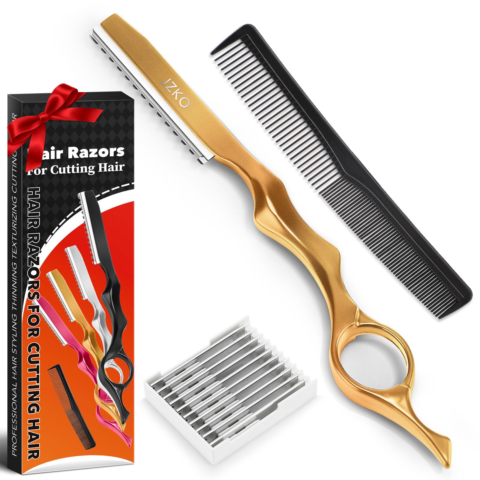 12pcs Professional Hair Thinning Razors for Styling & Texturizing - 6.89