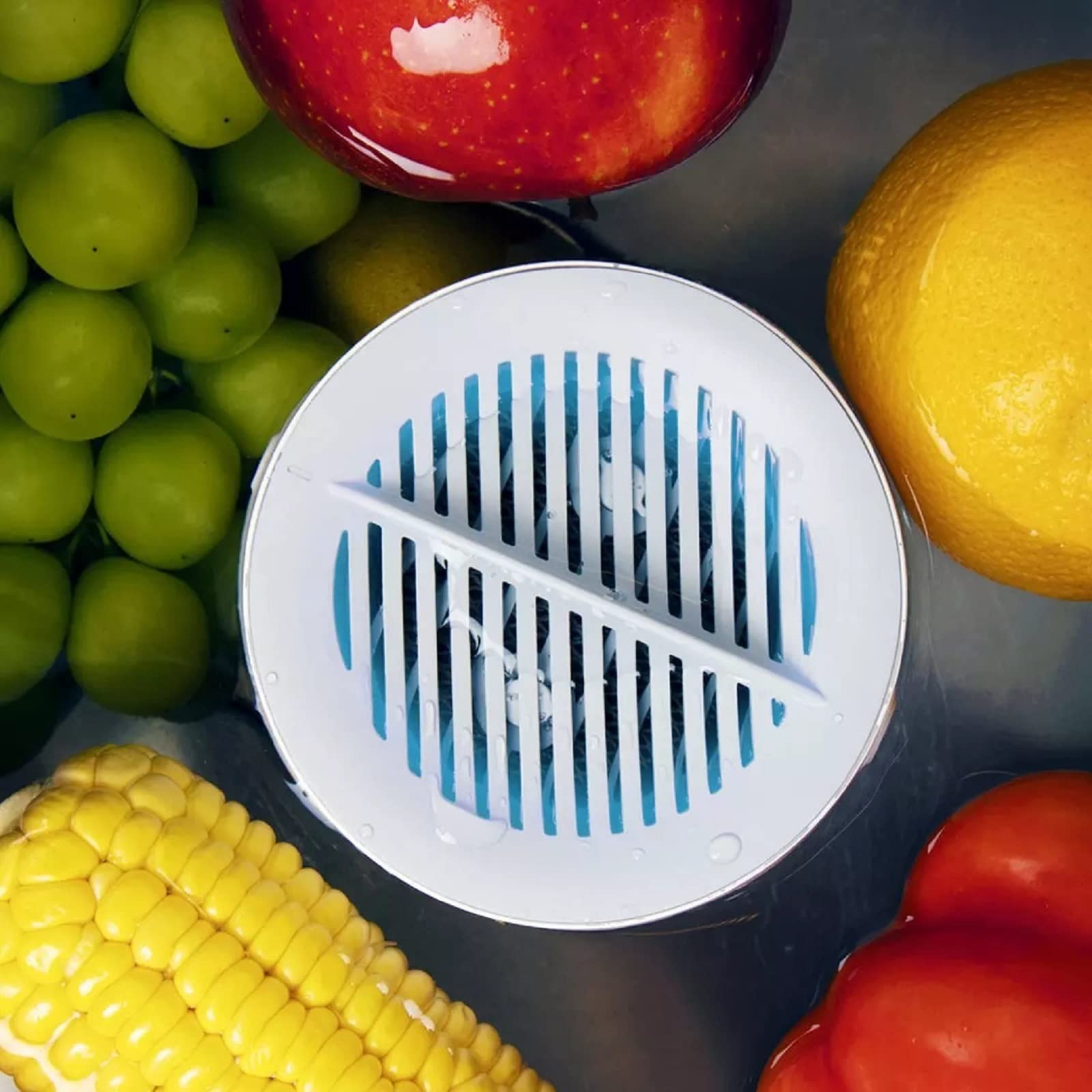 Portable USB Rechargeable Fruit and Vegetable Cleaner Washer - Home Kitchen, Camping & Outdoor Food Purifier for Fresh Produce | Perfect for Organic Fruits, Salad Prep & Travel Use