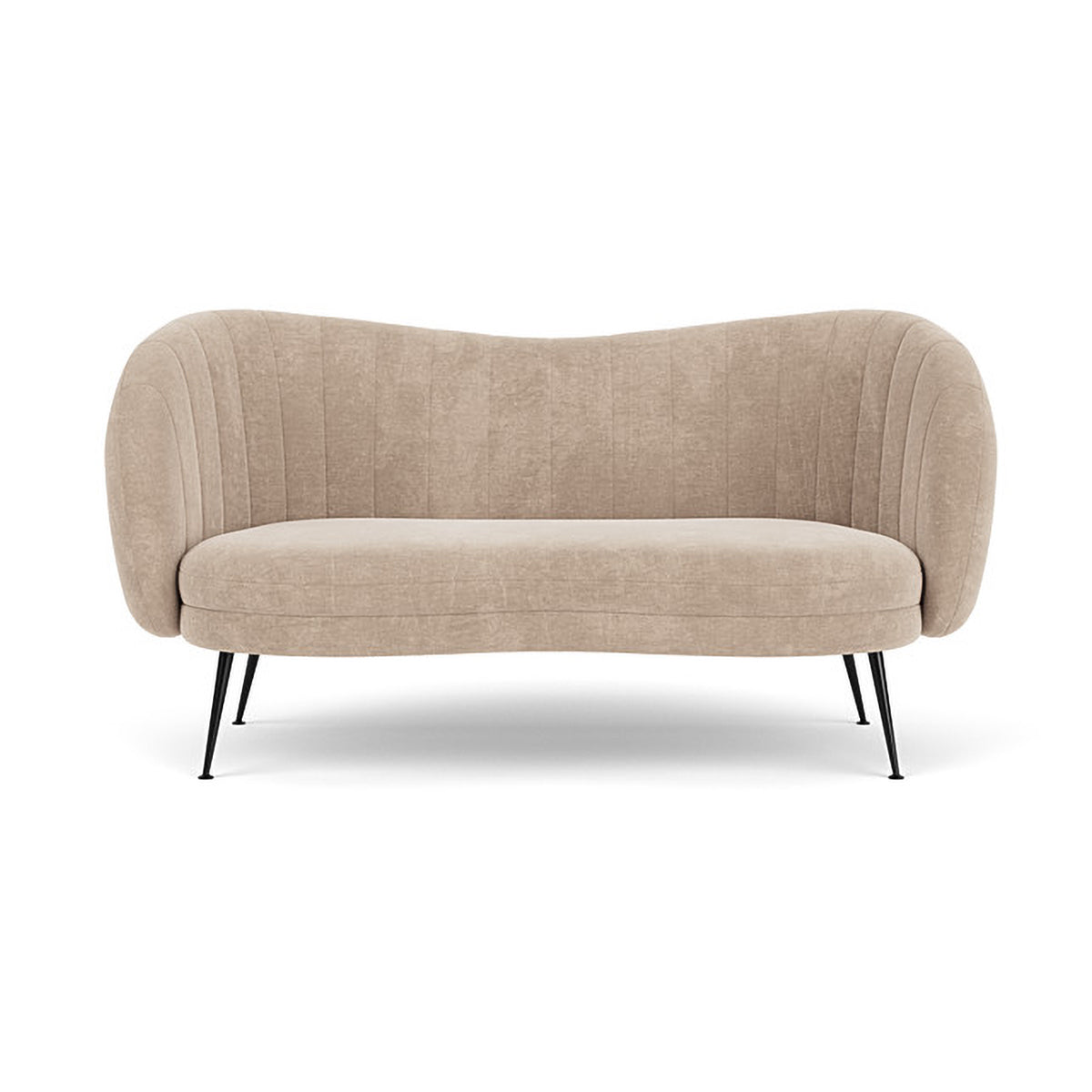Premium Flora Fabric 2-Seater Sofa - Modern Living Room Furniture for Small Spaces | Comfortable Loveseat for Apartments, Dorms & Cozy Homes