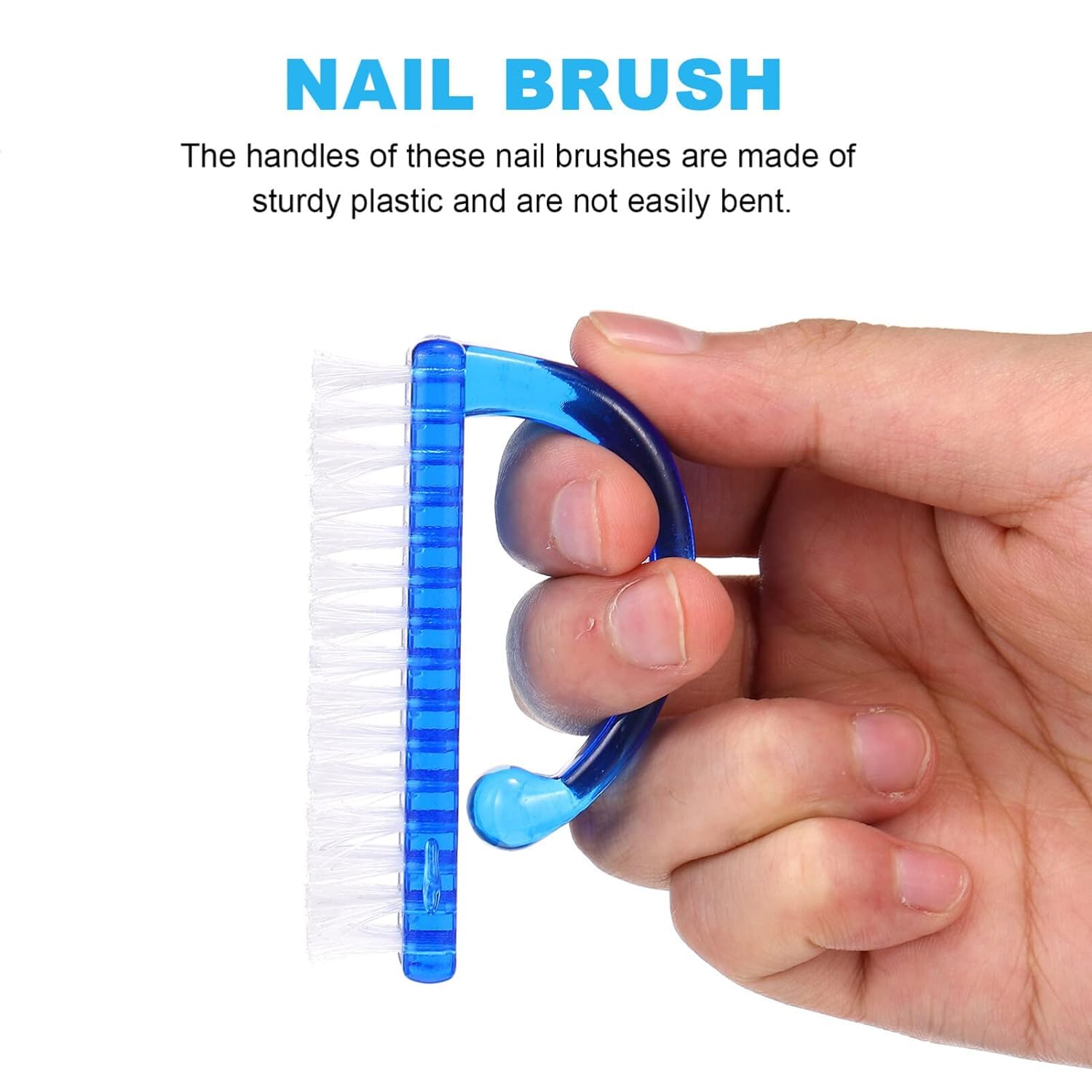 Professional Nail Brush Set - 2Pcs Manicure Tools for Cleaning & Shaping Nails | Multi-Color Nail Care Kit for Salon & Home Use | Perfect for Gel, Acrylic & Natural Nails