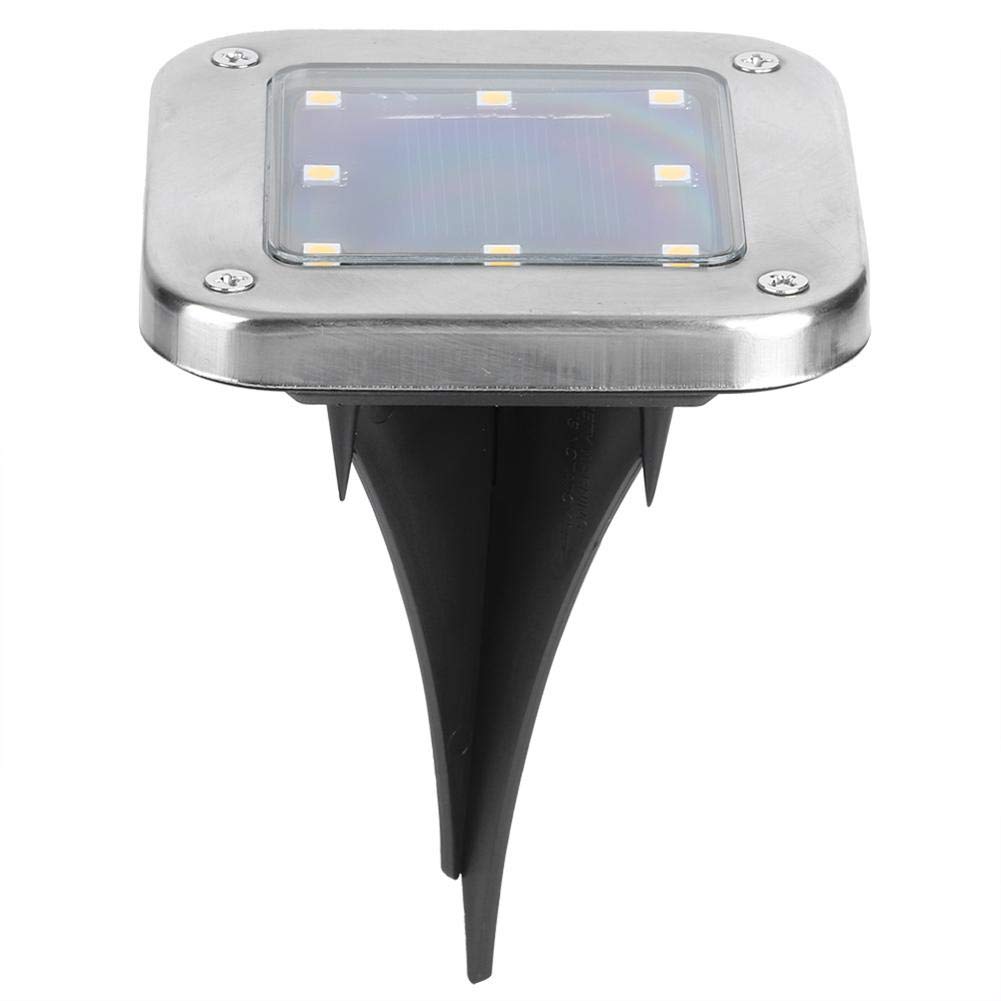 Yosoo 4 Pack Solar Ground Lights - 8 LED Waterproof Buried Solar Lights for Outdoor Pathway, Garden, Backyard, Park | Weatherproof Landscape Lighting for Walkways, Driveways & Decorative Illumination