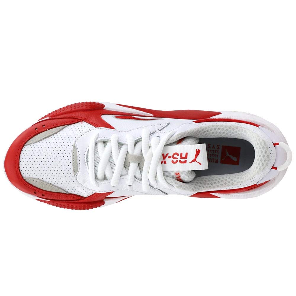 PUMA Men's RS-X Sneakers - Casual Running Shoes for Men in Red & White | Comfortable Athletic Shoes for Gym, Workout & Everyday Wear