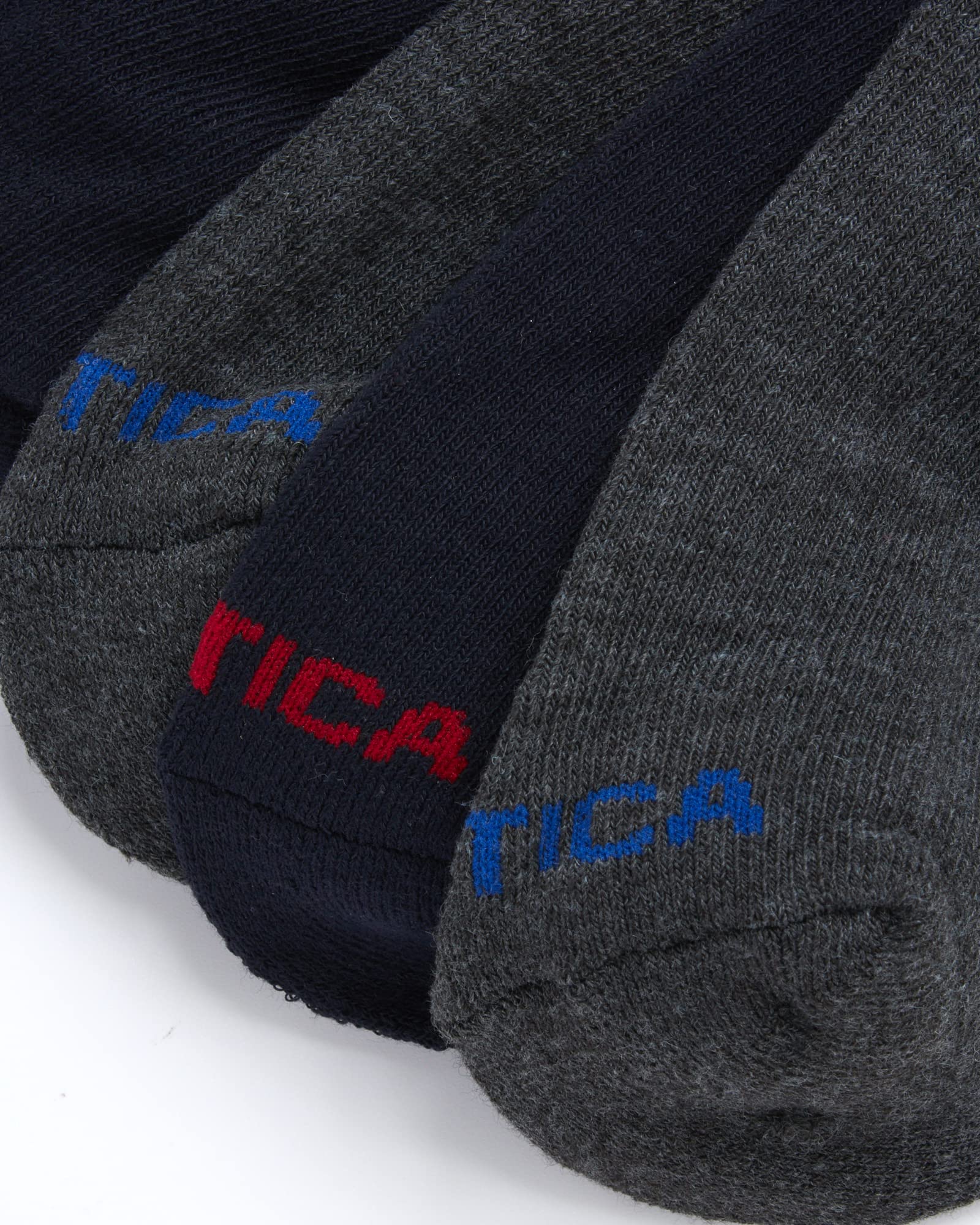 Nautica Men's Quarter Socks - 8 Pack Comfort Cushioned Athletic Ankle Socks for Running, Gym & Casual Wear - Breathable Moisture-Wicking Sports Socks for Men