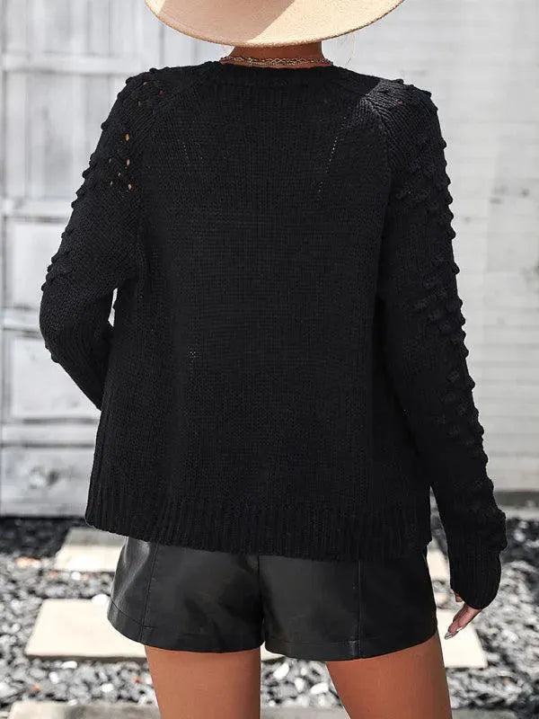 3D Pattern Cardigan Sweater for Women - Cozy Knit Open Front Long Sleeve Wrap - Perfect for Fall, Winter & Layering Outfits