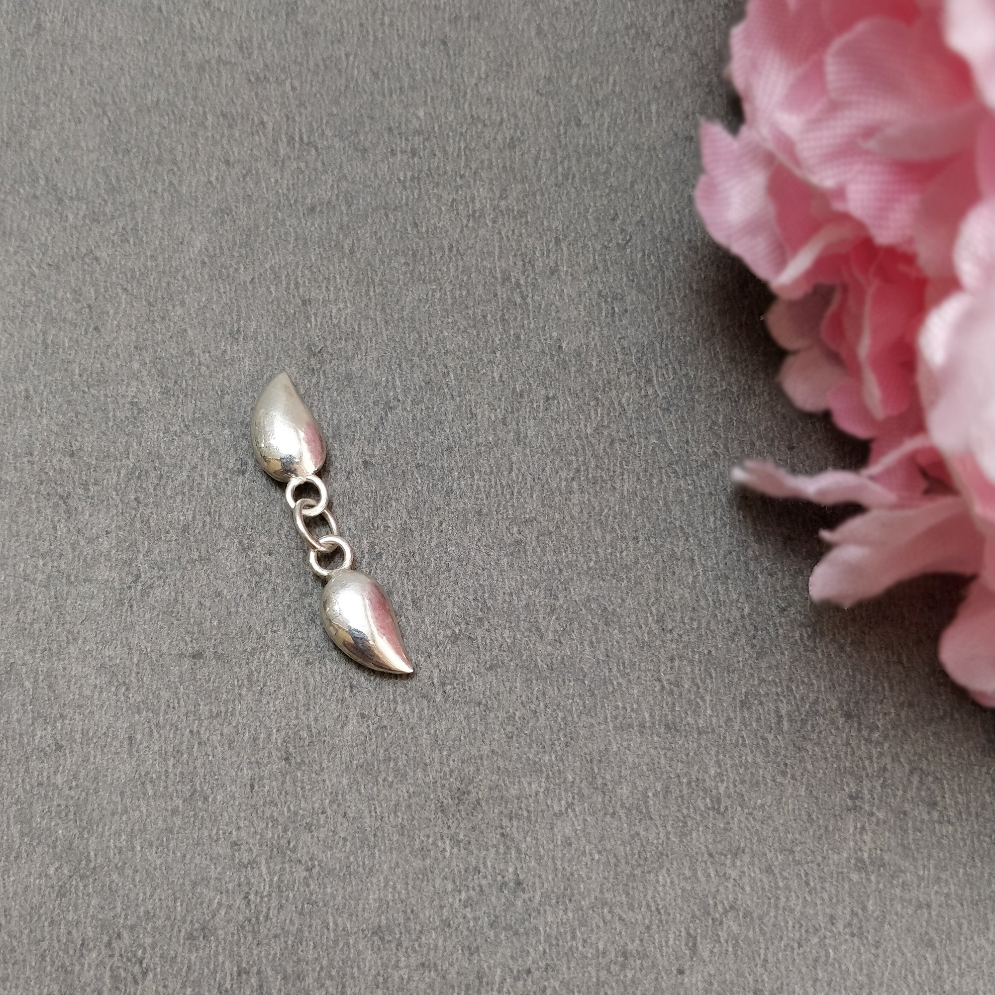 925 Sterling Silver Double Leaf Connectors - Mini & Regular Size for Jewelry Making - Perfect for Necklaces, Bracelets, and DIY Jewelry Designs