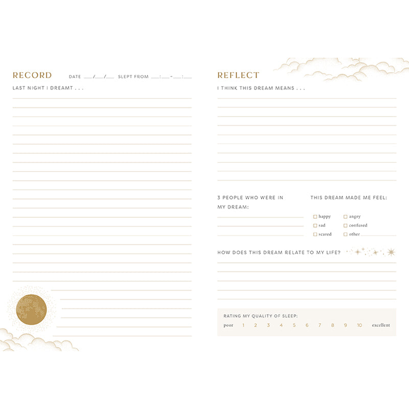 The Little Dream Journal - Inspiring Notebook for Writing & Recording Dreams - Perfect for Sleep Tracking, Lucid Dreaming & Personal Reflection
