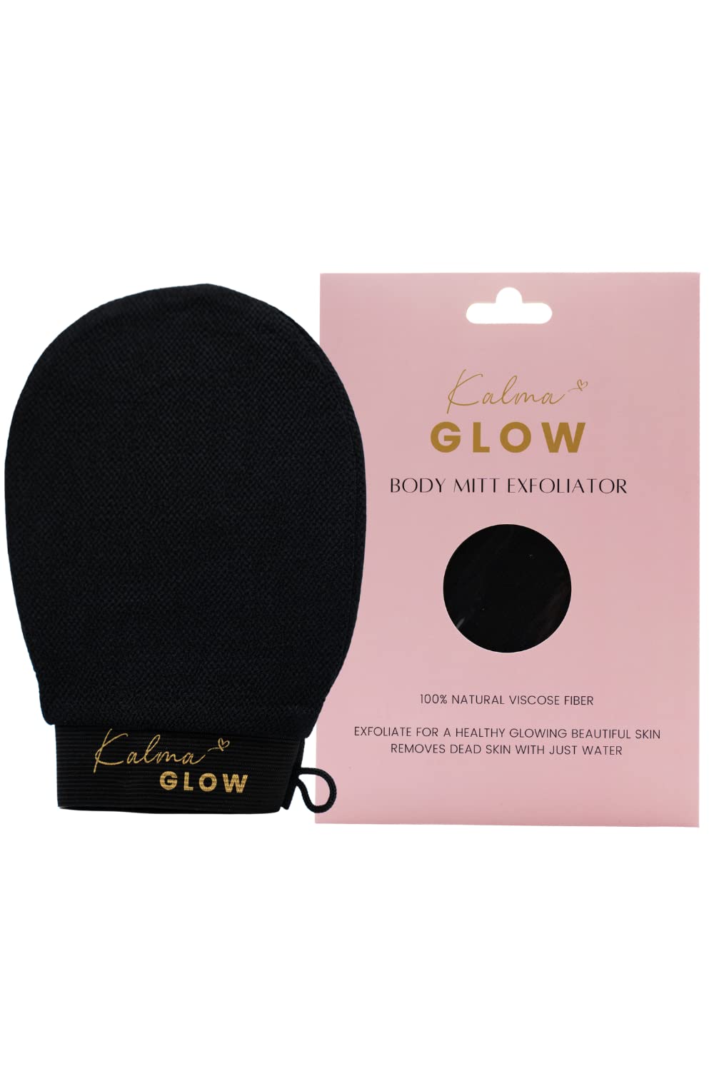 Kalma Glow Exfoliating Bath Glove - Dead Skin Remover & Body Scrub for Smooth Skin | Gentle Spa Treatment for Women & Men | Perfect for Shower, Bath & Self-Care Routine