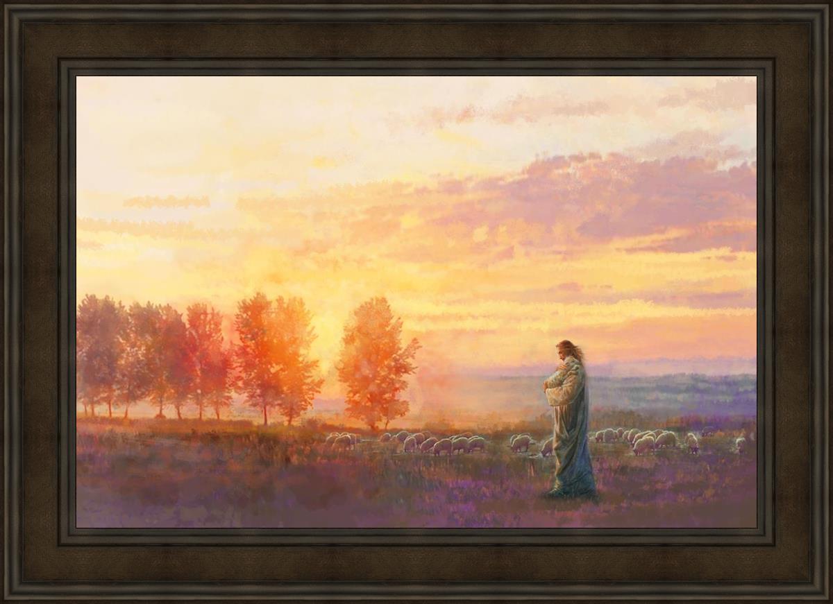 Eventide By Yongsung Kim - Premium Christian Wall Art for Home & Church Decor | Inspirational Bible Verse Canvas Painting | Perfect for Living Room, Bedroom & Worship Spaces