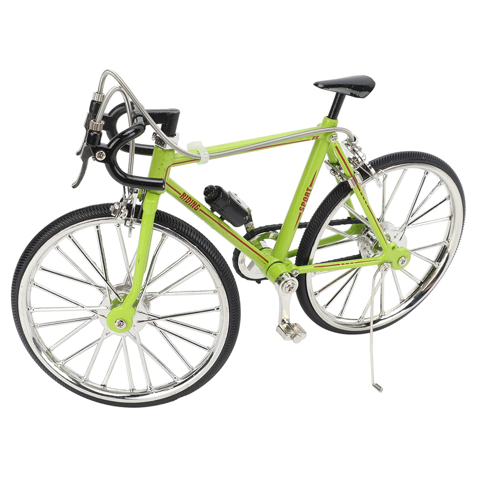 3D Bike Model Toy - Green Detachable DIY Assembly for Birthday Gifts, Desktop Decoration, Office & Home Decor | Perfect for Cycling Enthusiasts & Model Collectors