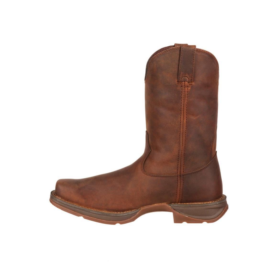 Rebel Brown Pull On Western Boots for Women - Comfortable Cowboy Boots with Easy Slip-On Design - Perfect for Country Rides, Concerts & Western Fashion
