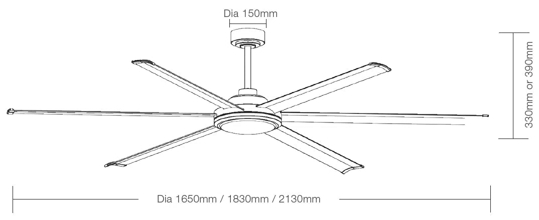 Albatross II 72 Inch DC Smart Ceiling Fan with Remote Control - Black Walnut Finish - Energy Efficient Quiet Operation for Bedroom, Living Room & Office