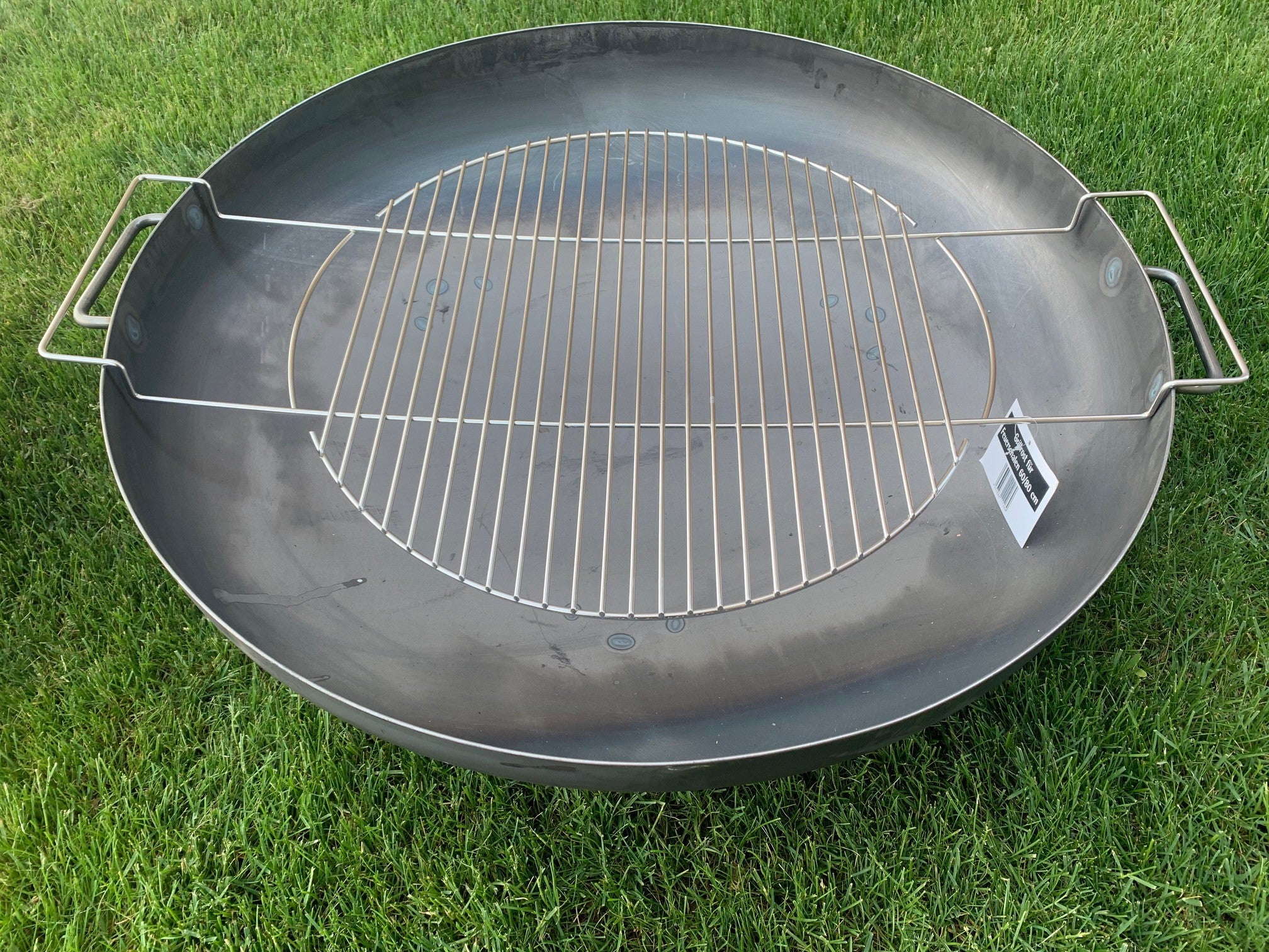 Buschbeck Premium Stainless Steel Cooking Grill for 24 & 32 Inch Fire Pits – Heavy Duty BBQ Grill Grate for Outdoor Camping, Backyard, and Patio Cooking