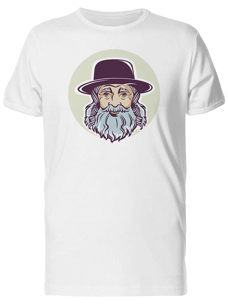 Smartprints Vintage Jewish Man Graphic T-Shirt for Men - Casual Wear, Hanukkah Gifts & Jewish Heritage Apparel