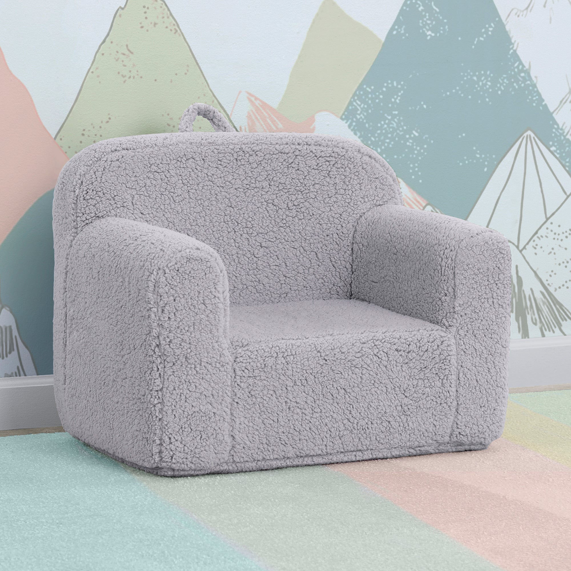 Cozy Sherpa Chair for Kids - Soft & Warm Children's Lounge Chair - Perfect for Reading, Gaming & Relaxing in Bedroom or Playroom