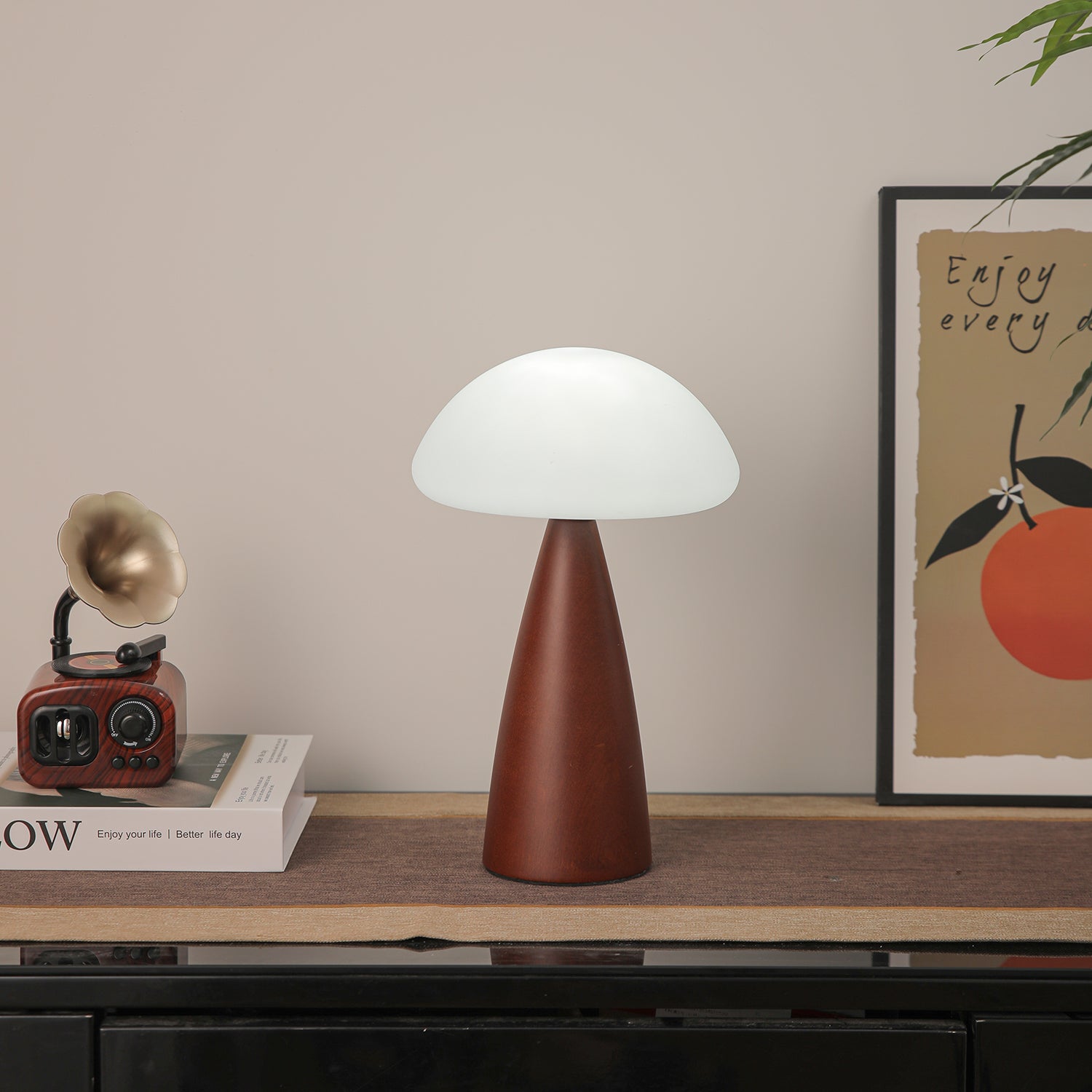 Clara Mushroom Table Lamp - Modern LED Night Light for Bedroom, Nursery, Living Room - Warm White & Dimmable - Perfect for Kids, Adults & Home Decor
