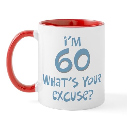 White/Red Inside - 60Th Birthday Excuse Mug