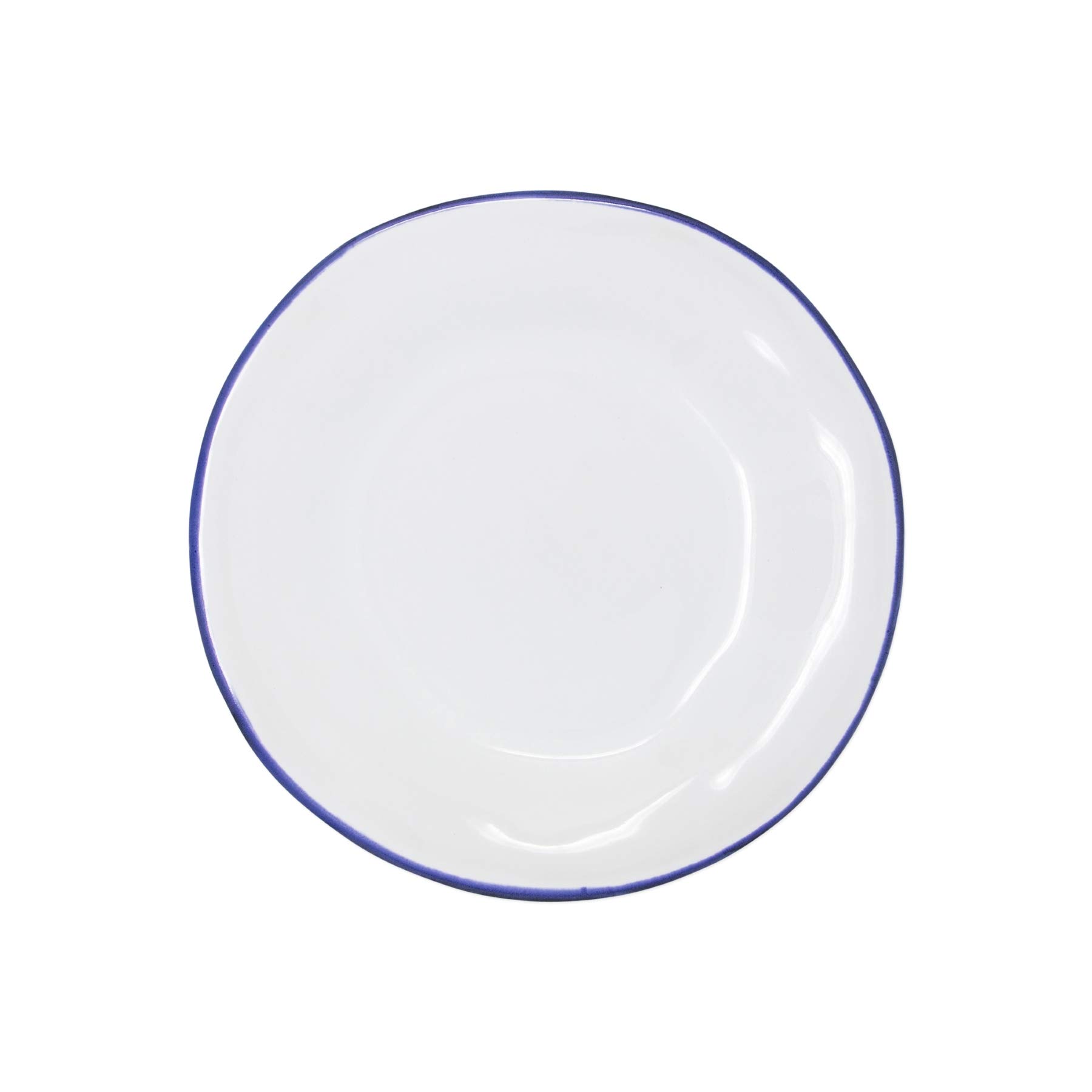 Vietri Aurora Edge Dinner Plate - 10.5 Inch Stoneware Ceramic Plate, Handcrafted Durable Dinnerware for Everyday Use & Special Occasions