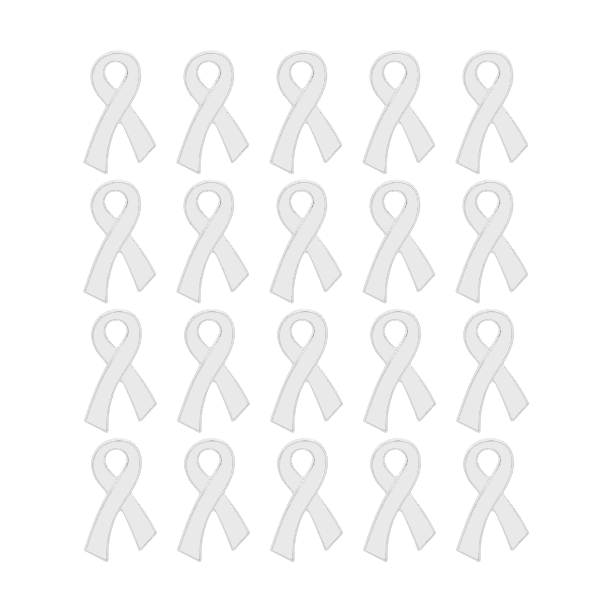 Cancer & Disease Awareness Ribbon Pins - Bulk Pack of 1/5/25/100 Pins for Support Groups, Fundraising & Awareness Campaigns - Perfect for Charity Events, Walks & Awareness Months