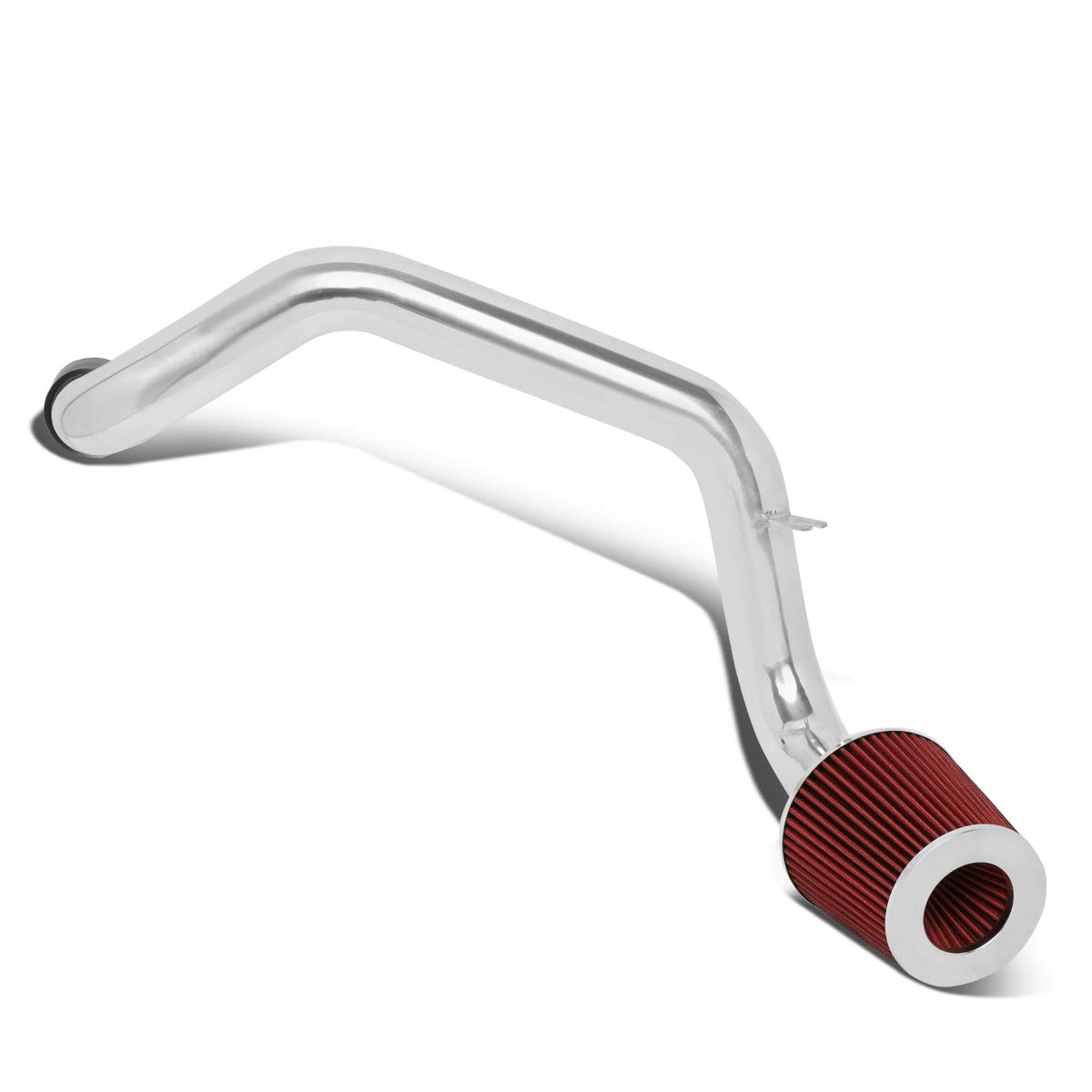 DNA Motoring ITK-0030-RD Red Aluminum Cold Air Intake System with High-Performance Air Filter - Boost Engine Power & Fuel Efficiency for Cars, Trucks & SUVs