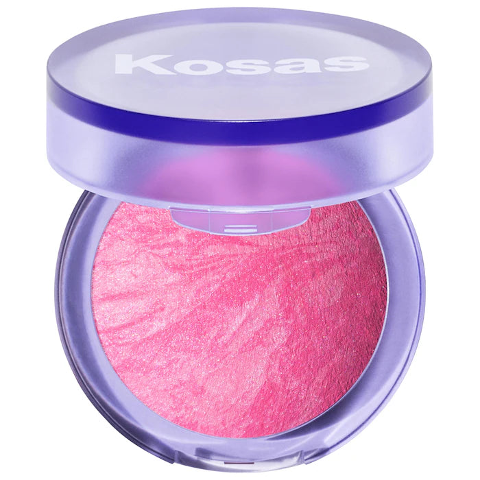 Kosas Blush is Life Baked Talc-Free Illuminating Dimensional Blush - Natural Glow for Cheeks & Face Makeup | Perfect for Daytime, Night Out & Special Occasions