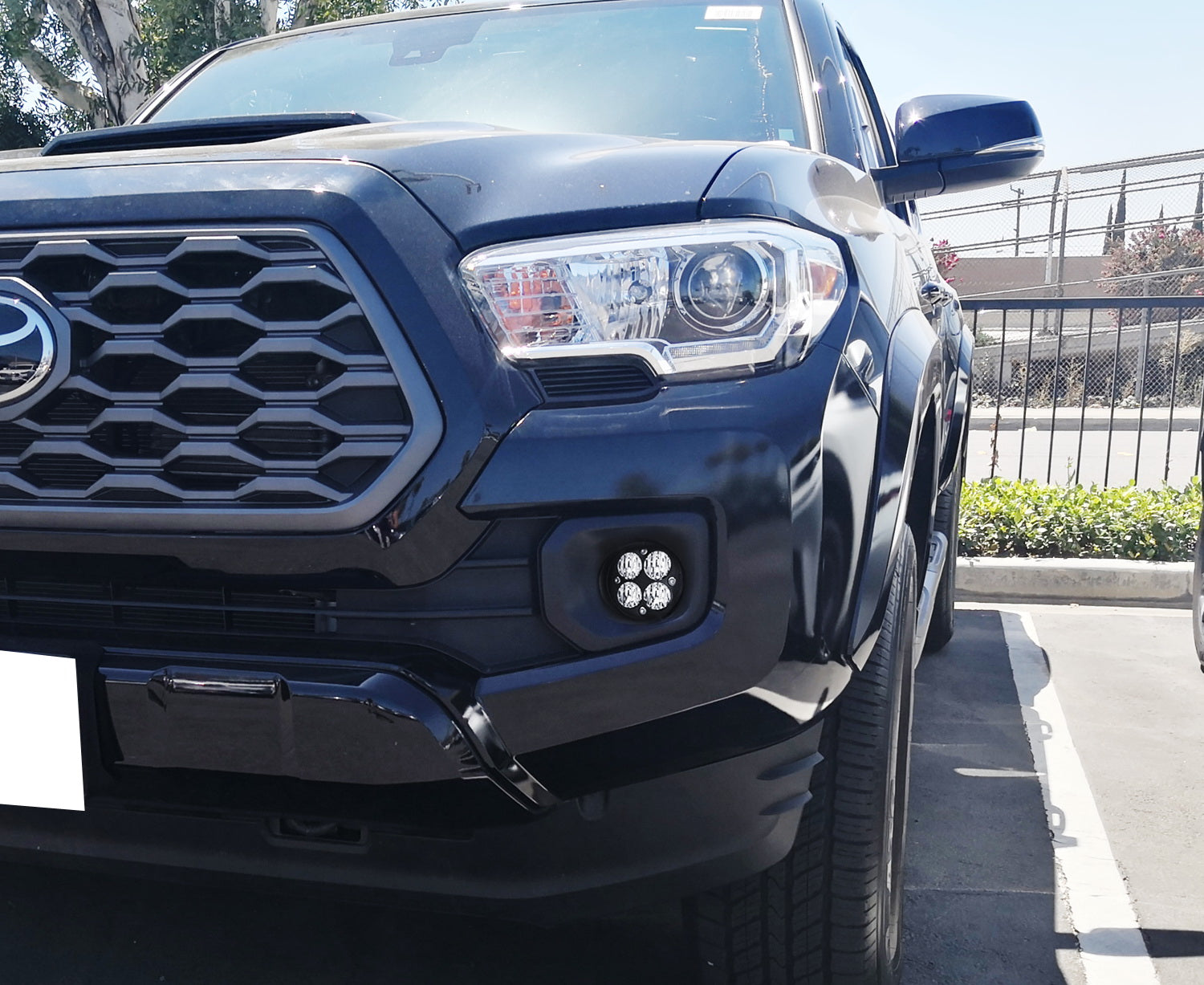 2016-2023 Toyota Tacoma LED Fog Lights Kit - White Wide Angle SAE Flood Beam with Clear Lens for Enhanced Visibility in Rain, Fog & Off-Road Driving