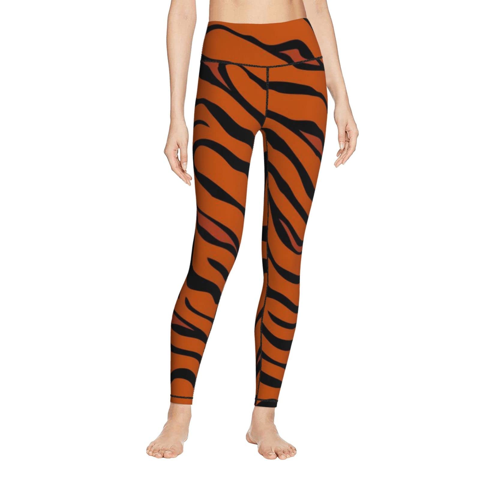 High Waist Yoga Pants for Women - Tiger Print Tummy Control Workout Leggings | Stretchy & Comfortable for Gym, Running & Lounge Wear